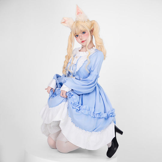 Damen Verspieltes Kostümkleid mit Rüschen und Teddybär-Motiv Shop Nory