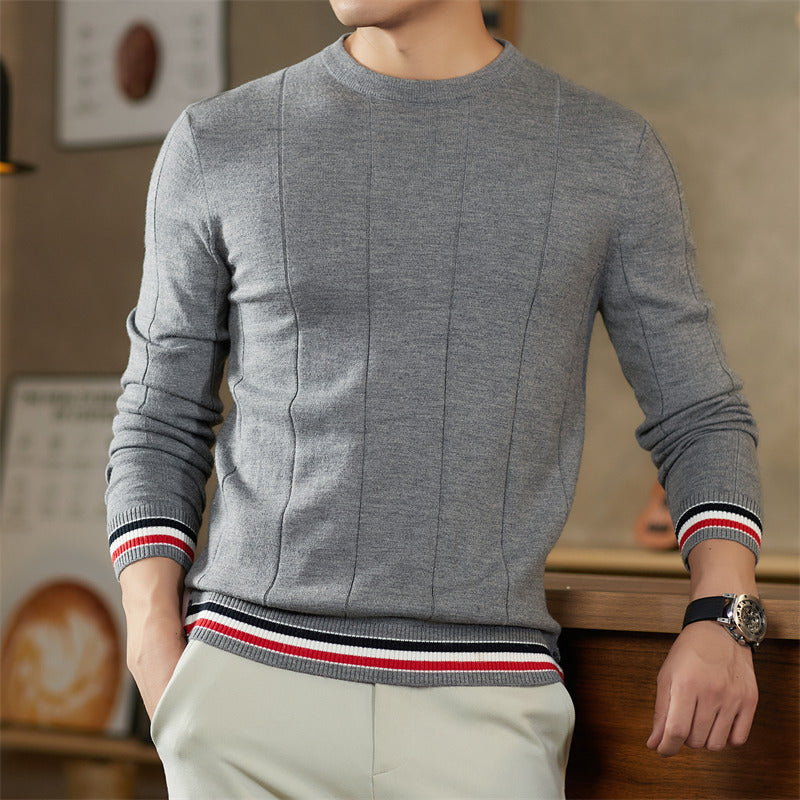 Herren Feinstrickpullover mit maritimen Akzenten