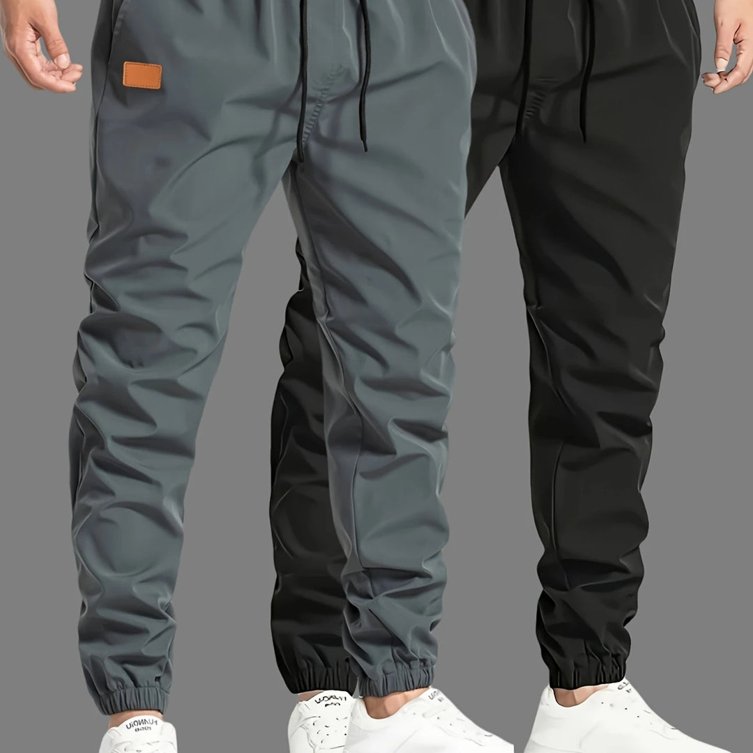 Herren Slim‑Tapered Tech‑Joggerhose mit Tunnelzugbund, elastischen Knöchelbündchen und funktionalen Seitentaschen Shop Nory