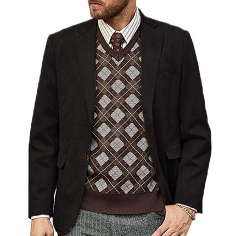 Herren eleganter Sportblazer mit modernem Schnitt und feinen Details