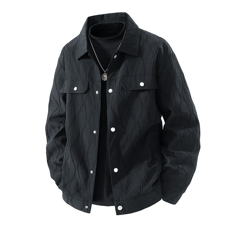Herren Modische Jacke mit strukturiertem Gewebe Shop Nory