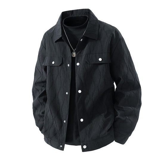 Herren Modische Jacke mit strukturiertem Gewebe Shop Nory