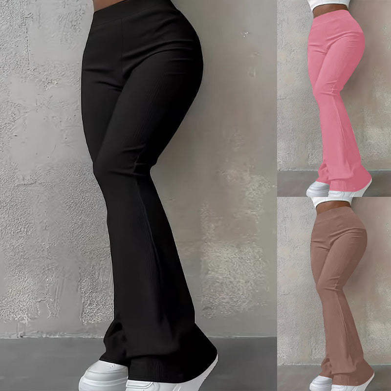Damen High‑Waist Bootcut‑Hose mit figurformender Stretch‑Passform Shop Nory