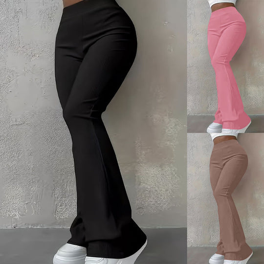 Damen High‑Waist Bootcut‑Hose mit figurformender Stretch‑Passform Shop Nory