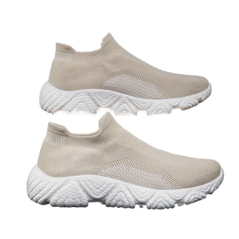 Damen Atmungsaktive Strick-Sneaker mit rutschfester Sohle