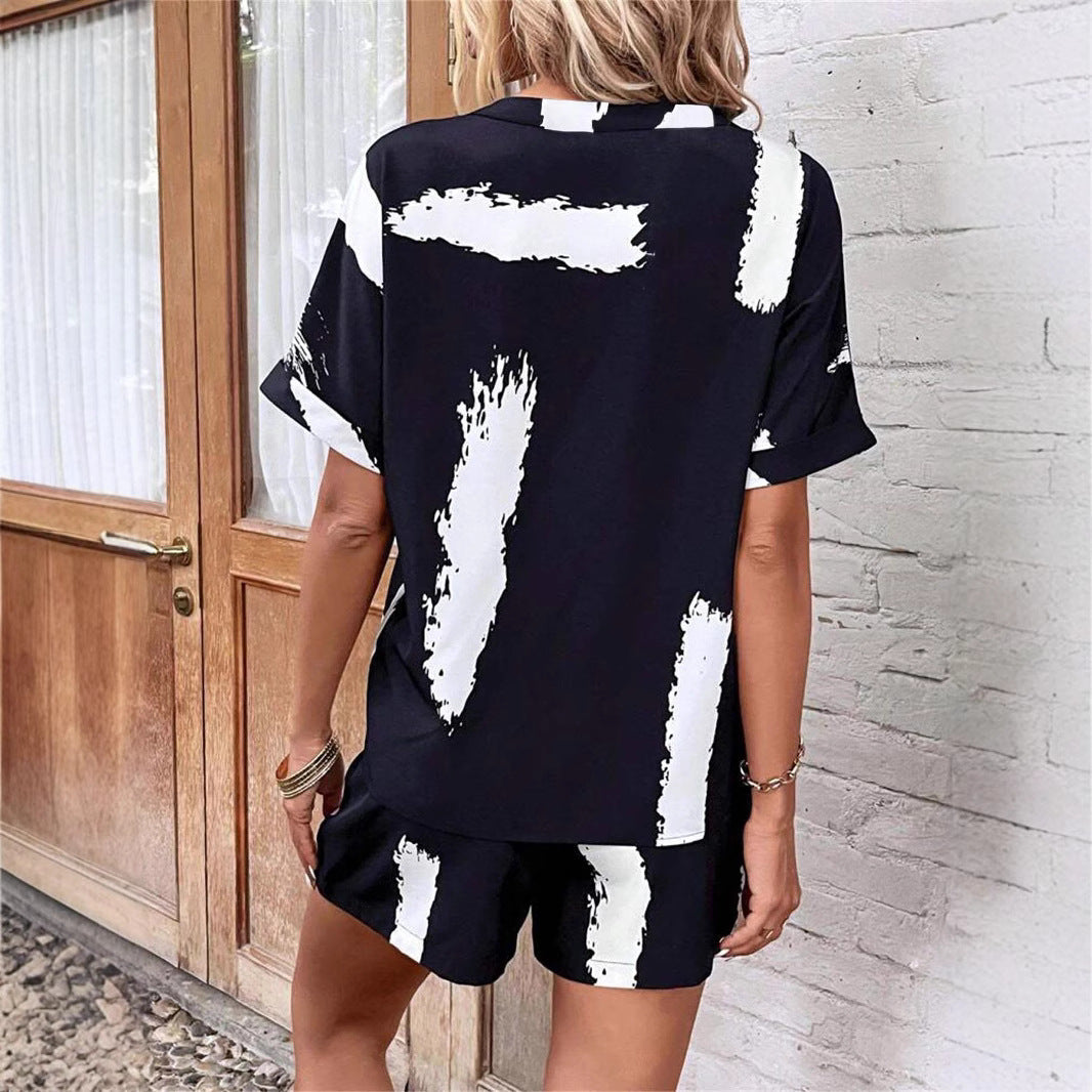 Damen modischer Jumpsuit mit stilvollem Farbblock-Design und elastischem Bund Shopnory