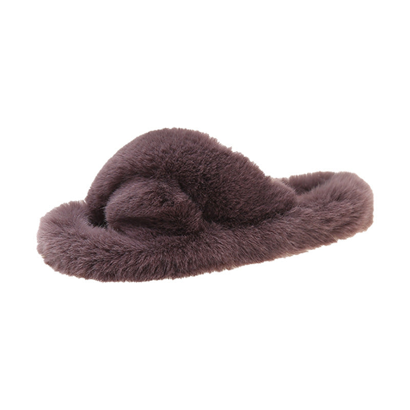 Damen Flauschige Hausschuhe mit kuscheligem Innenfutter
