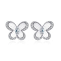 Damen Ohrringe im Schmetterlingsdesign mit funkelnden Zirkonia-Details Shop Nory