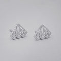 Damen geometrische Ohrstecker aus feinem Silber Shop Nory