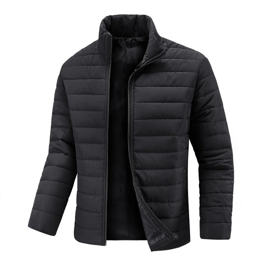 Herren Ultraleichte gesteppte Stehkragen-Isolationsjacke mit verdecktem Reißverschluss Shop Nory