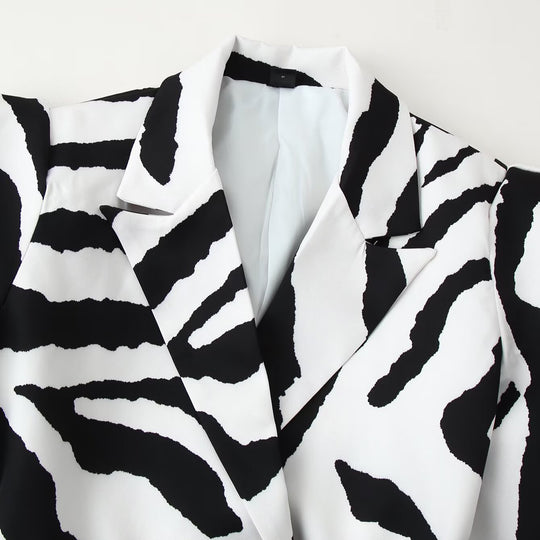 Damen Taillierter Blazer mit Bindegürtel und Cut-Out-Schultern Shop Nory