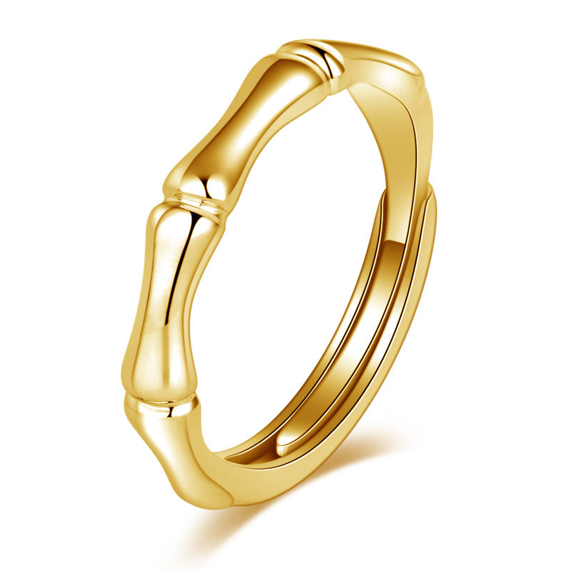 Damen eleganter Bandring mit einzigartigem Bambusdesign Shop Nory