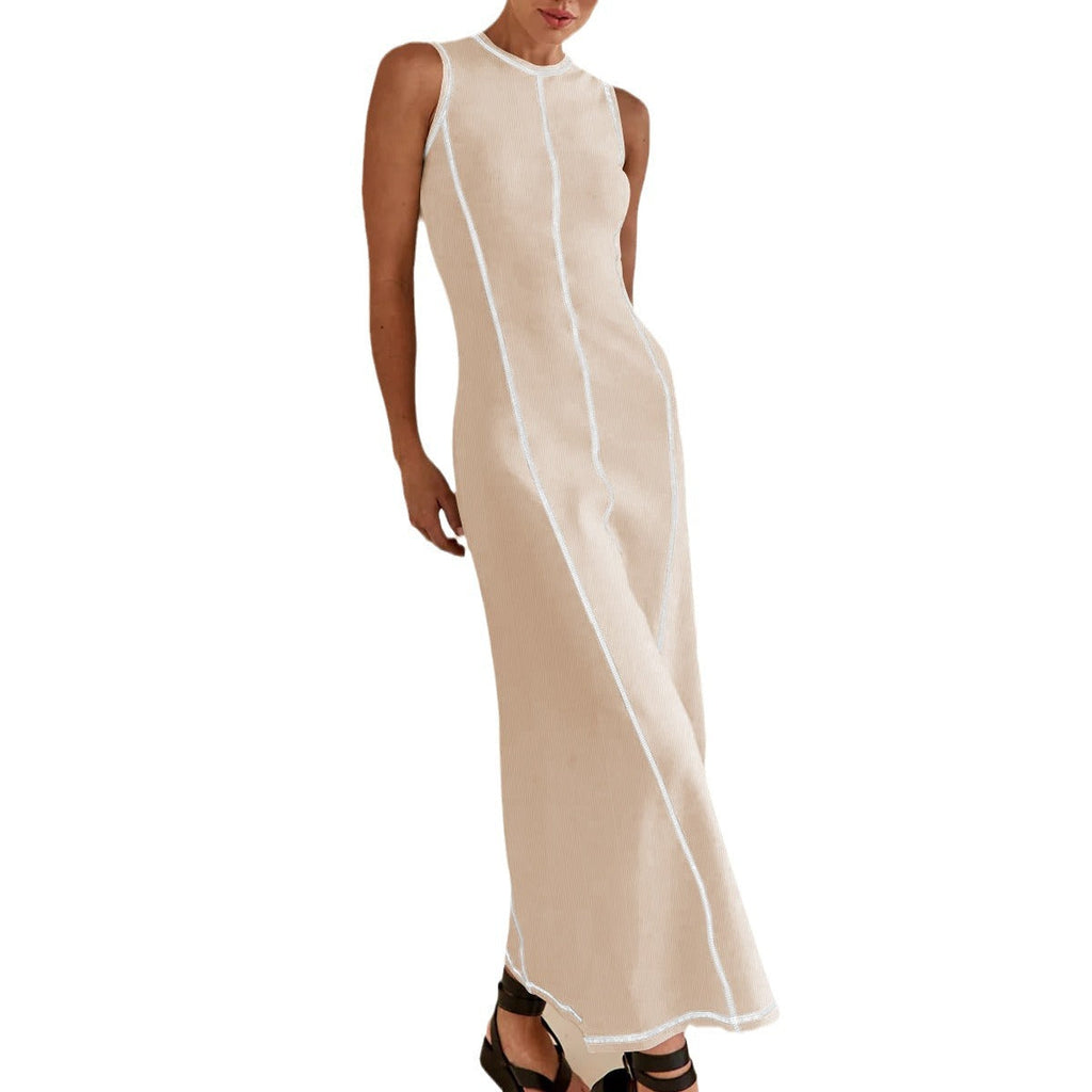 Damen Elegantes Maxikleid mit subtilen Nähdetails