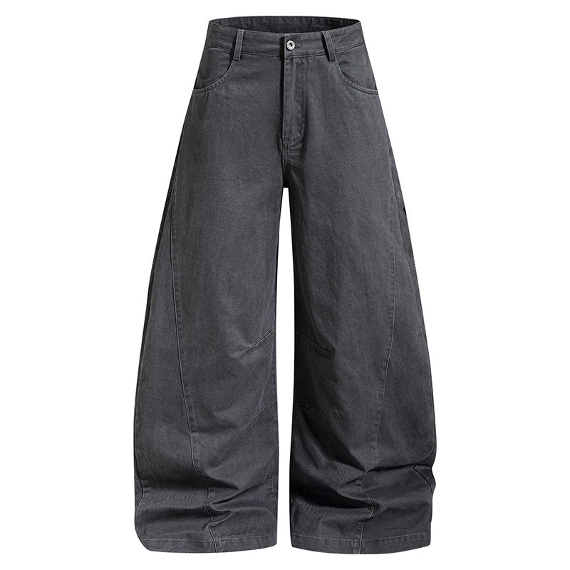 Damen weite High‑Waist Culotte-Jeans mit Baggy-Silhouette und Cargo-Details Shop Nory