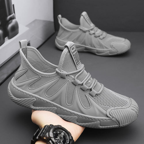 Herren atmungsaktive Strick‑Sneaker mit verstärkter Zehenkappe, gepolstertem Komfortfußbett und griffiger Gummilaufsohle Shop Nory