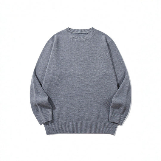 Unisex Boxy-Feinstrick-Pullover mit Waffelstruktur und geripptem Saum Shop Nory