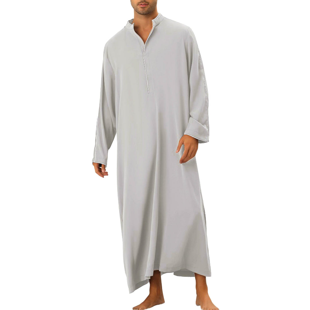 Herren hochentwickelter Kaftan mit sportlichem Stehkragen und eleganten Kontrastdetails