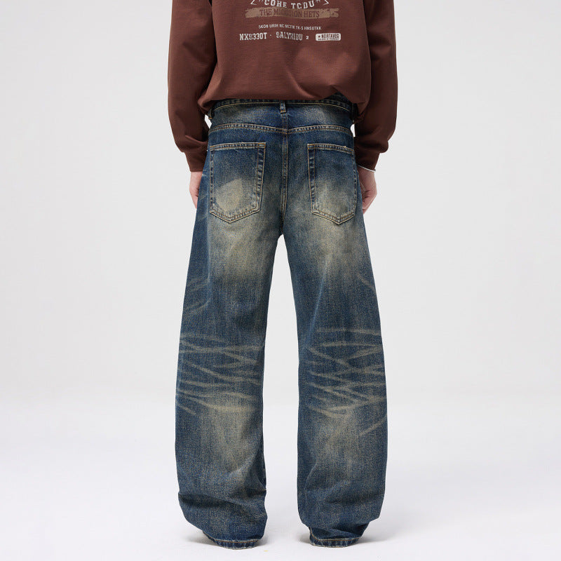 Damen High-Waist Ballon-Jeans mit Used-Waschung und weitem Statement-Bein Shop Nory