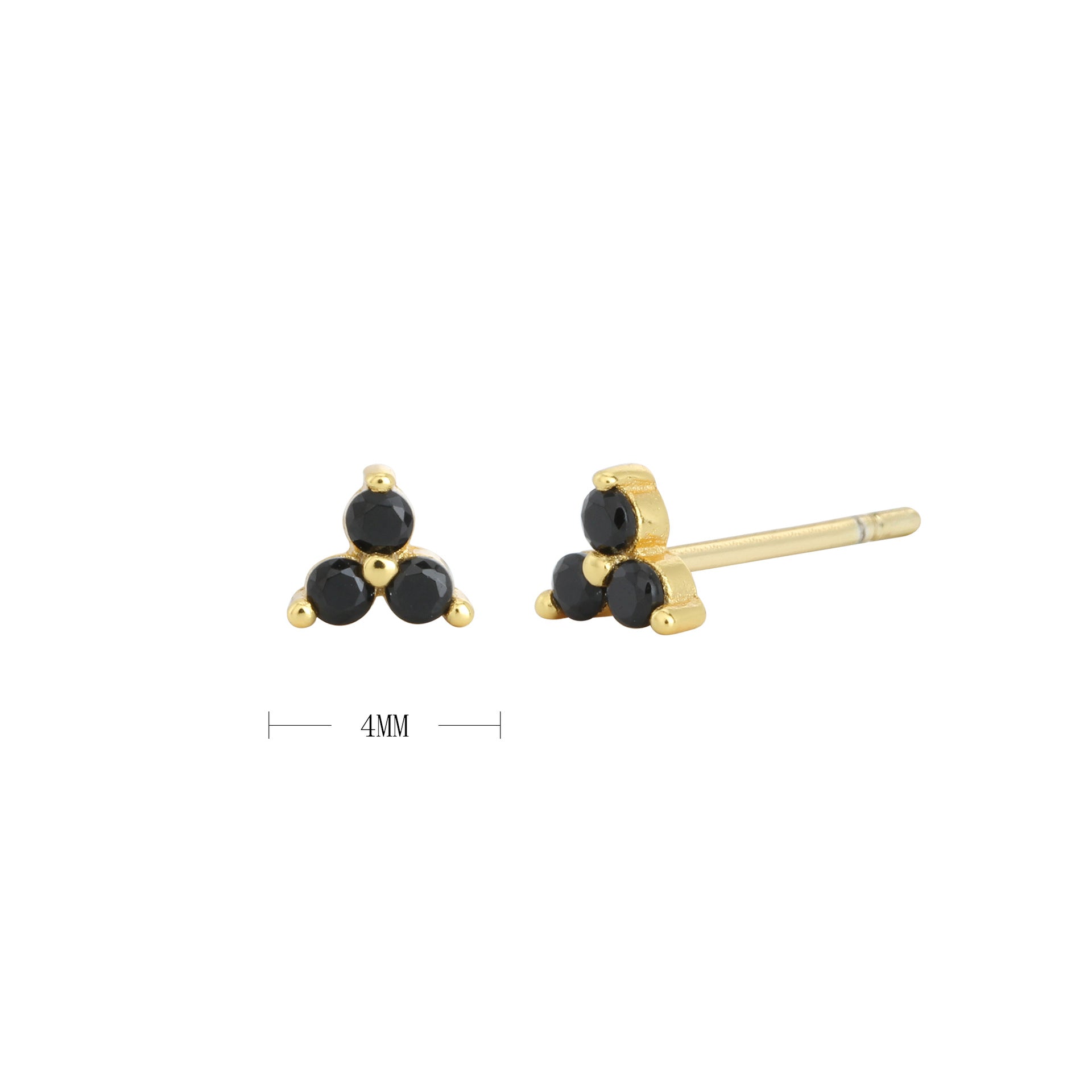 Damen Ohrstecker mit funkelnden blauen Kristallen und hochwertigem 925 Sterling Silber Shop Nory