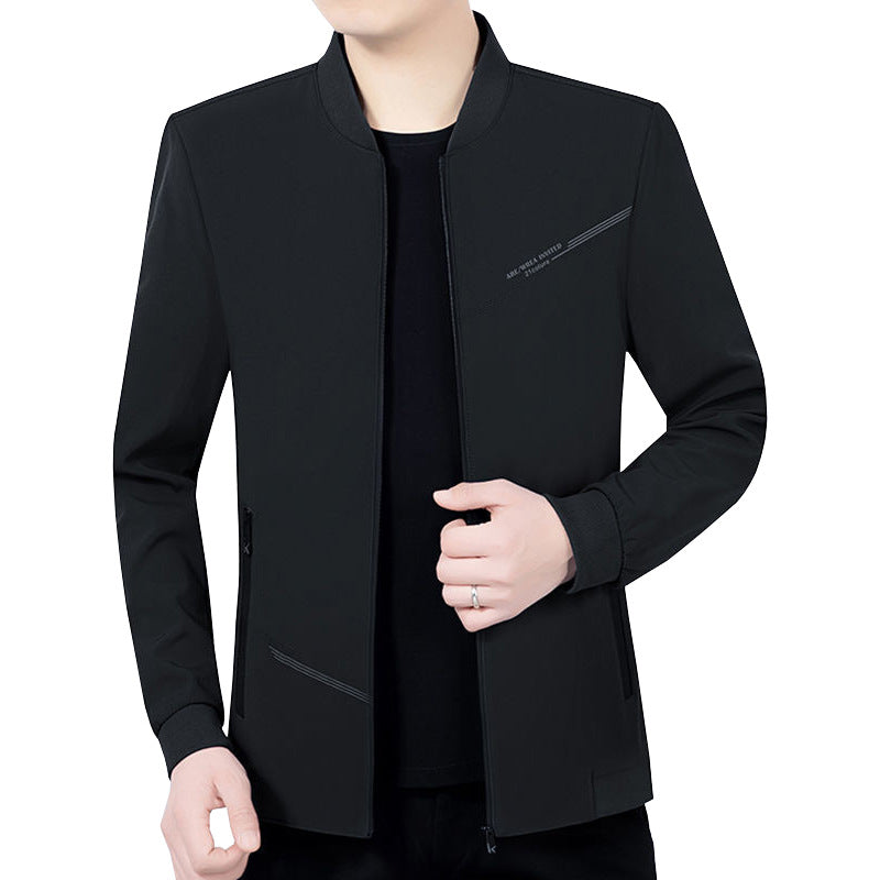 Herren Leichte Softshell-Traveljacke mit Stehkragen und Reißverschluss Shop Nory