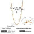 Damen Halskette mit funkelnden Zirkonia und elegantem Edelstahldesign Shop Nory