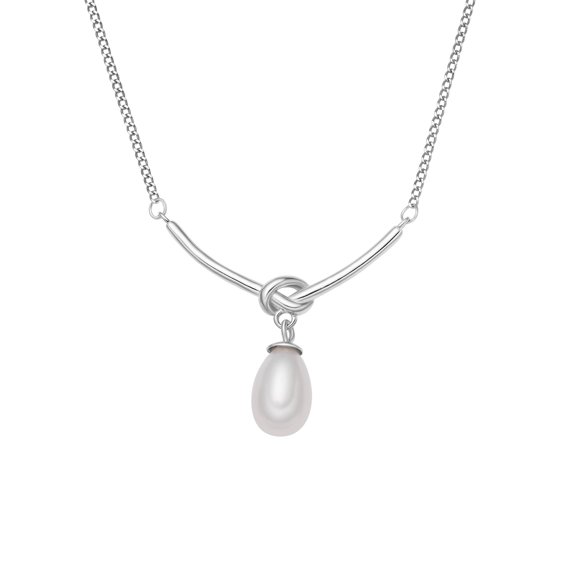 Damen Halskette mit elegantem Tropfenanhänger aus Perle Shop Nory
