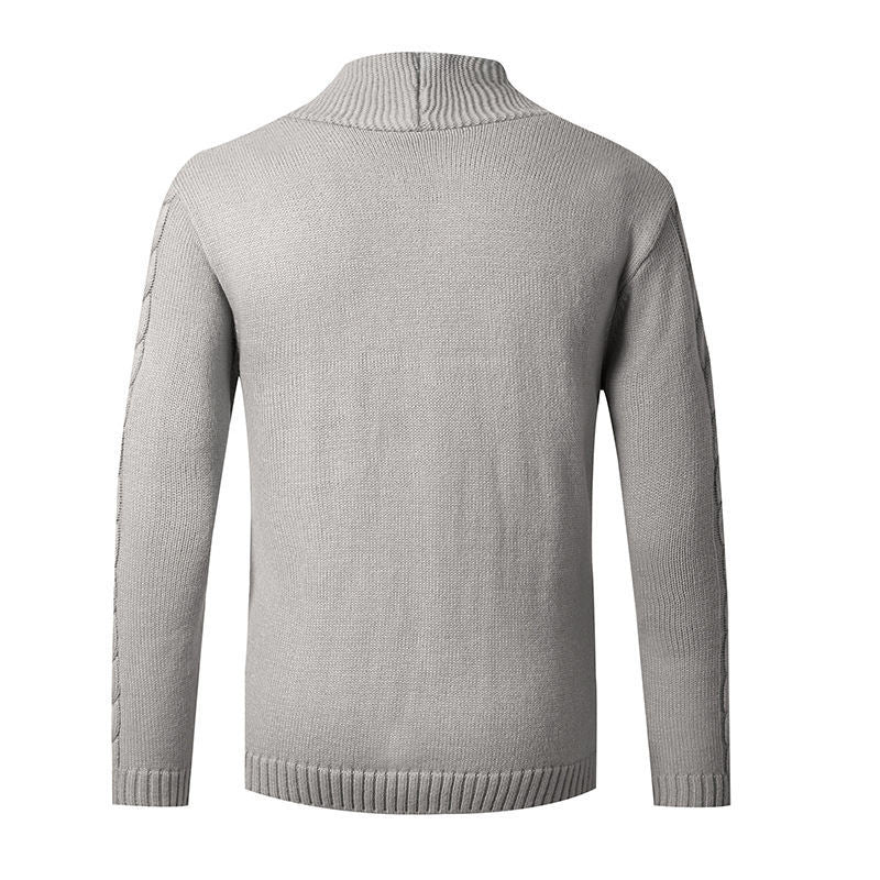 Herren Strickcardigan mit Schalkragen, Zopfmuster und Knopfleiste Shop Nory