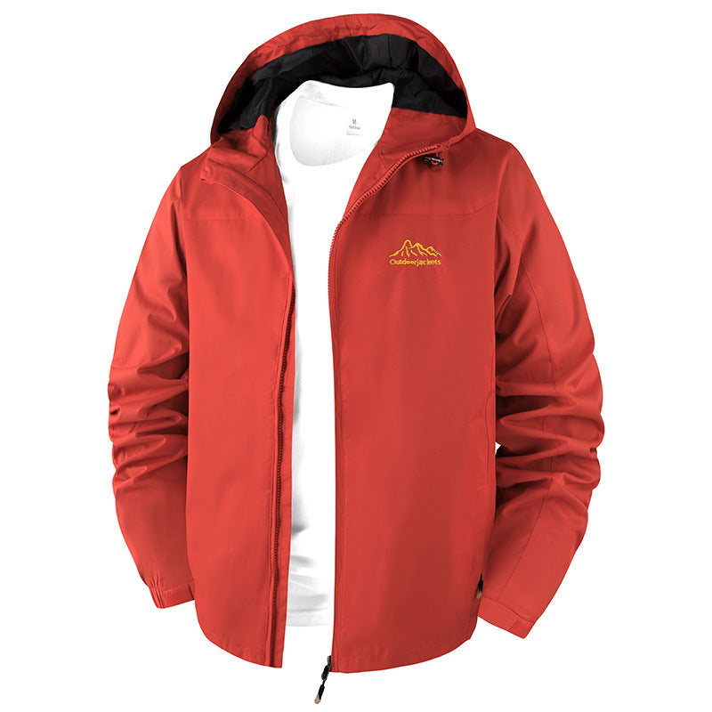 Herren Technische Outdoorjacke mit verstellbarem Kapuzendesign Shop Nory
