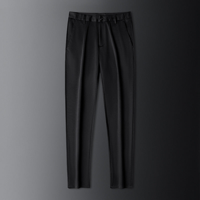 Herren Taillierte Anzughose mit Bügelfalte, Stretch und verdeckten Taschen Shop Nory
