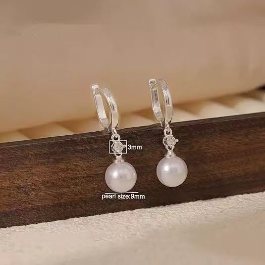 Damen Ohrgehänge mit eleganten Perlenanhängern Shop Nory