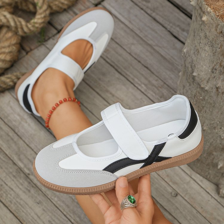 Damen Mary-Jane-Sneaker mit Klettverschluss und gepolstertem Komfortfußbett Shop Nory