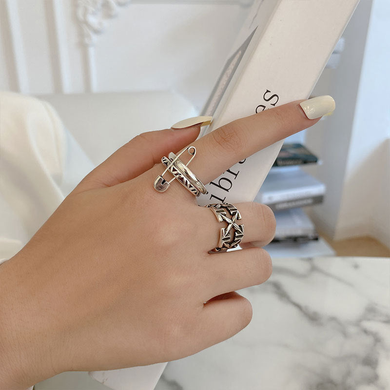 Damen Edelstahlring-Set Shop Nory