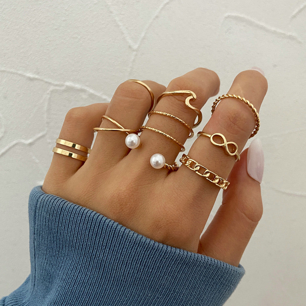 Damen Ring-Set mit filigranen Designs und eleganten Details Shop Nory