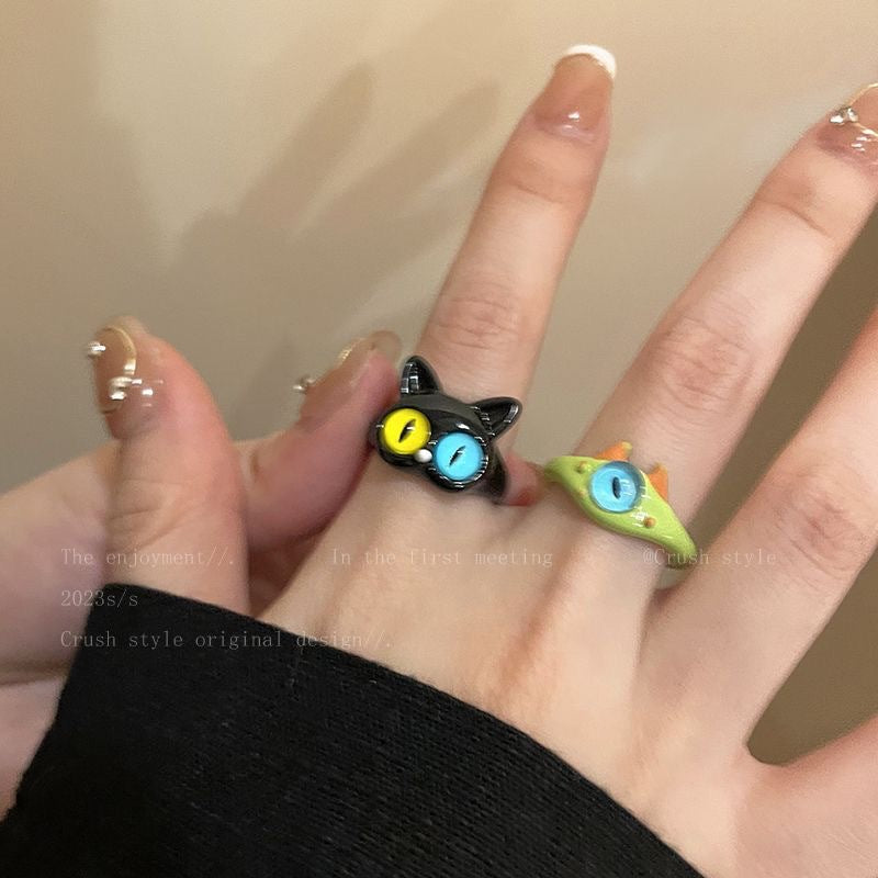 Damen kreativer Ring mit einzigartigem Monstermotiv Shop Nory