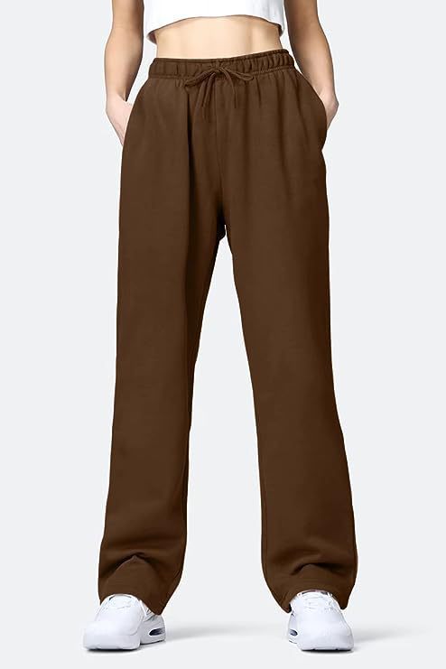 Damen Locker geschnittene Sweatpants mit Kordelzug und weitem Bein Shop Nory