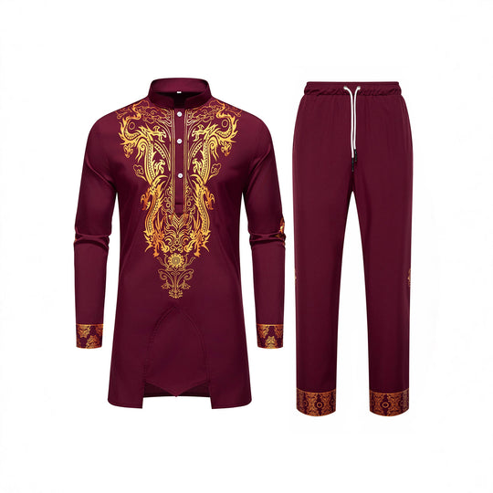 Herren Tunika- und Freizeithosen-Set Shop Nory