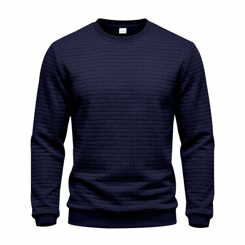 Herren Strukturiertes Rundhals-Sweatshirt mit Waffelstruktur und Rippbündchen Shop Nory