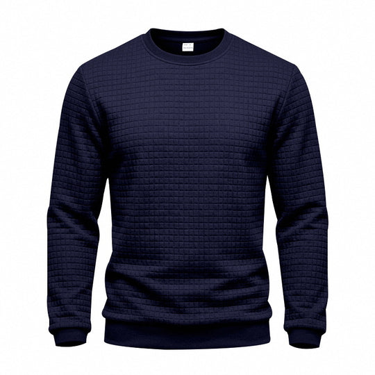 Herren Strukturiertes Rundhals-Sweatshirt mit Waffelstruktur und Rippbündchen Shop Nory