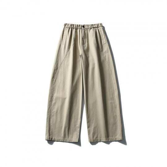 Damen Weite High-Waist Culotte-Hose mit elastischem Bund und Eingrifftaschen Shop Nory