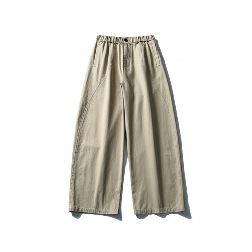 Damen Weite High-Waist Culotte-Hose mit elastischem Bund und Eingrifftaschen Shop Nory