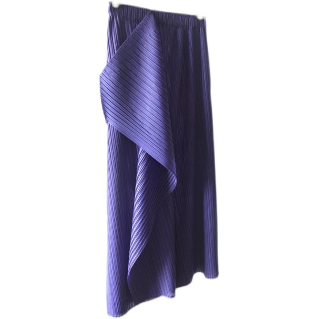 Damen Plissierter Midi-Rock mit asymmetrischem Saum Shop Nory