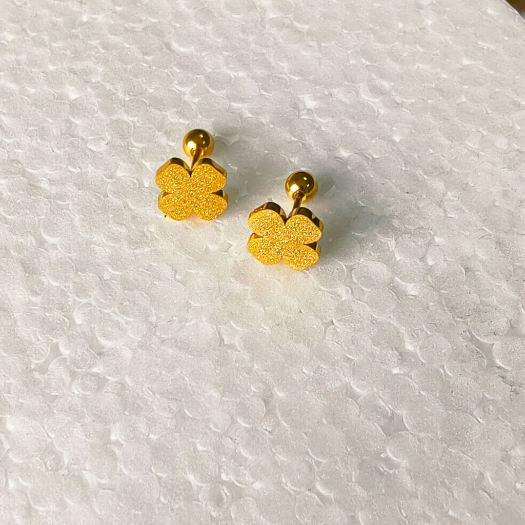 Damen Glitzernde Blumen Steckerohrringe Shop Nory