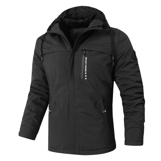 Herren Urbaner Softshell-Parka mit Teddyfleece-Innenfutter, verdecktem Reißverschluss und Brusttasche Shop Nory