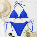 Damen Triangel-Bikini mit verstellbaren BindShopnoryändern und raffinierten Details