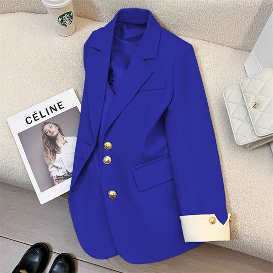 Damen Eleganter Blazer mit goldenen Knöpfen Shop Nory