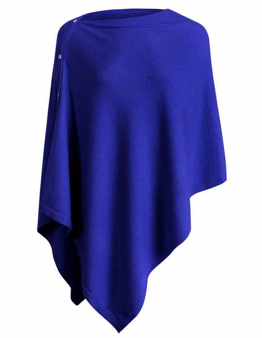 Damen vielseitiger Poncho aus hochwertiger Materialmischung