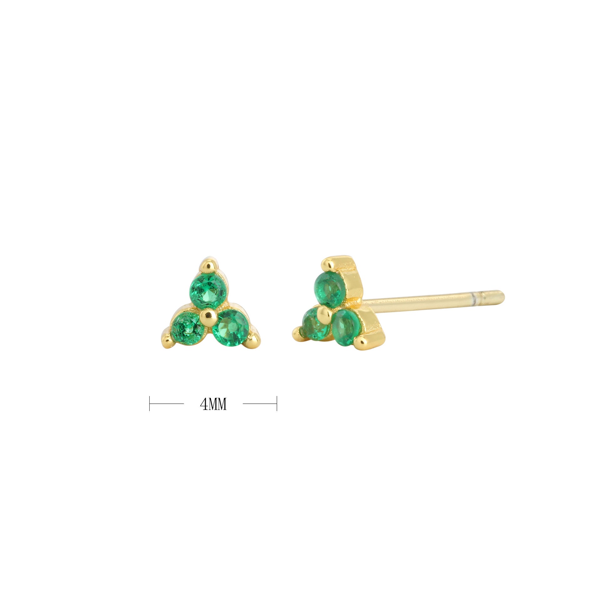 Damen Ohrstecker mit funkelnden blauen Kristallen und hochwertigem 925 Sterling Silber Shop Nory