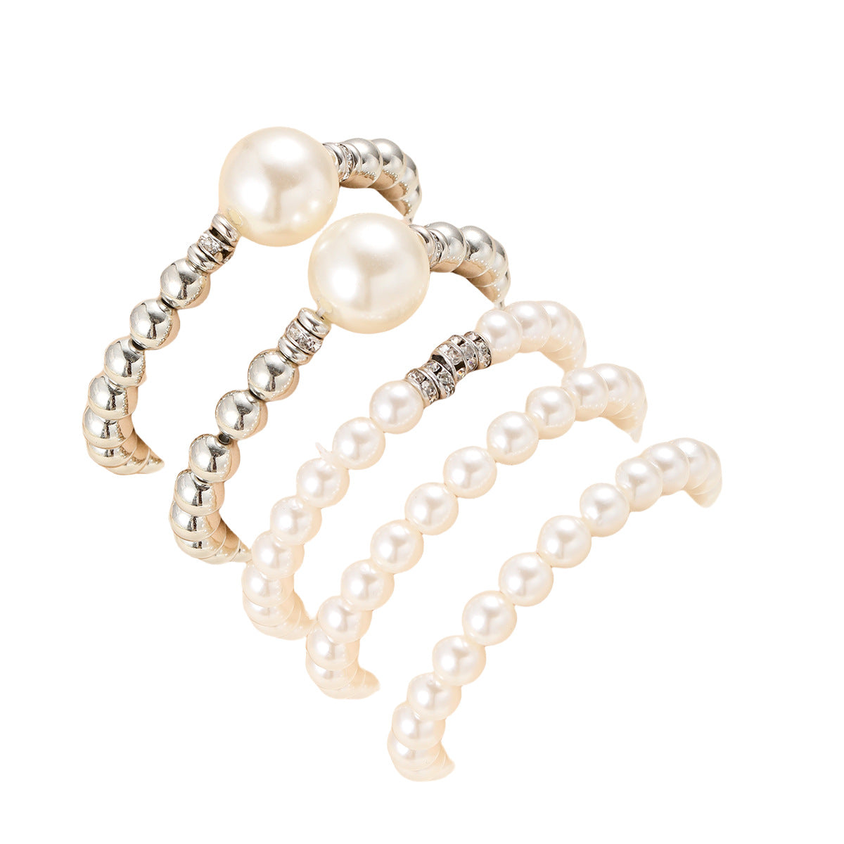 Damen Perlenarmband mit eleganten goldenen Akzenten Shop Nory