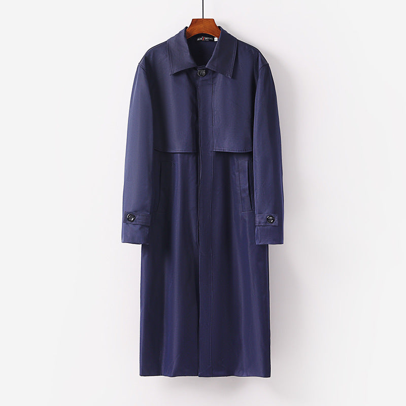 Damen leichter Trenchcoat mit verdeckter Knopfleiste und Schultercape Shop Nory