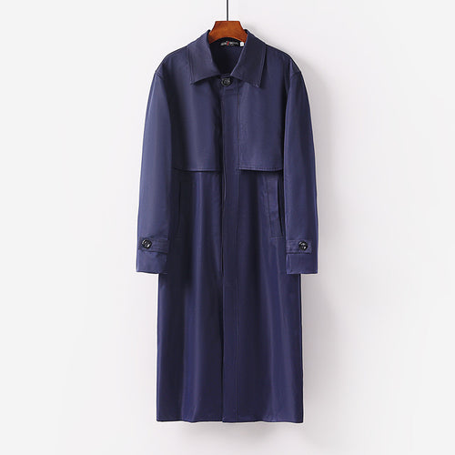 Damen leichter Trenchcoat mit verdeckter Knopfleiste und Schultercape Shop Nory